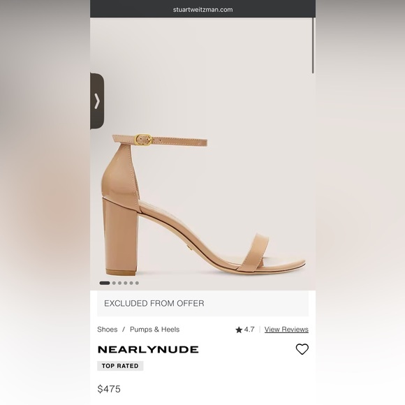 Stuart Weitzman NearlyNude Block Heels - Picture 2 of 7